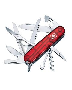 Victorinox 1.3713.T Huntsman con 15 Usos, Rojo Transparente