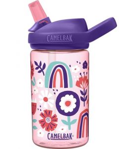 CamelBak Botella Eddy+Kids 14oz, Tritan Floral Collage