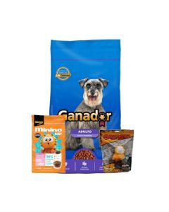 Ganador Alimento Seco Razas Pequeñas 20Kg y Minino Baby 1.3kg Dual Specie