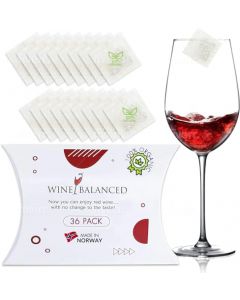 Paquete de bonificación, purificador de vino y eliminador de sulfito fácil y orgánico, purificador de ingredientes naturales para prevenir los dolores de cabeza de vino tinto