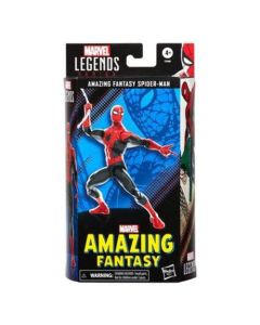 Spider-Man Amazing Fantasy Serie Marvel Legends, 60.° Aniversario, Figuras de acción de cómics clásicos de 15.2 cm, 9 Accesorios