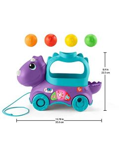 Fisher-Price Juguete para Bebés Dino Pelotitas Divertidas con Canciones, Sonidos y Frases Que enseñan el Alfabeto, a Contar, los Colores y Las Formas para bebés de 1 año en adelante