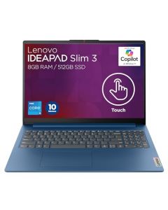 Lenovo Laptop IdeaPad Slim 3 15.6" FHD Touchscreen | Intel Core i5 13va Gen 10 Núcleos 8GB RAM, 512GB SSD | con Lector de Tarjetas