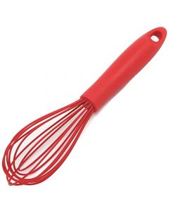 Chef Craft - Batidor de cocina de alambre de silicona premium, 10.5 pulgadas, rojo