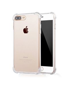 USTIYA Funda para iPhone 7 Plus y iPhone 8 Plus Case Uso Rudo 5.5" Carcasa Bumper,Shock-Absorción TPU Transparente con Cuatro Esquinas Espesamiento