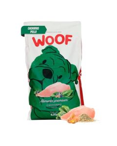 WOOF | Croquetas para Cachorro Sabor Pollo | Comida para Perro 100% Natural | Croqueta con Omega 3 Y 6, Biotina Y Zinc | Alimento para Perros Sin Trigo, Maíz O Soya | Bolsa con 6.8 Kg