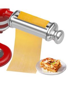 Accesorio de rodillo de pasta para todos los batidores de soporte KitchenAid, máquina de pasta para accesorios y accesorios de ayuda de cocina, rodillo de hoja de masa de fideos con 8 grosores