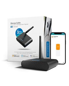 Meross - Abrepuertas de cochera inteligente con antena externa, hasta 3 puertas individuales, compatible con Apple HomeKit, Amazon Alexa, SmartThings, Google Assistant