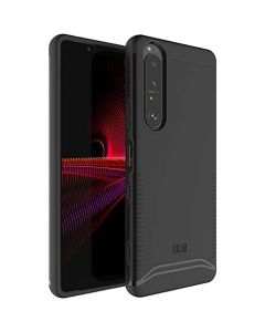 TUDIA DualShield diseñado para Sony Xperia 1 III (2021), [fusionar] a Prueba de Golpes, Resistente, de Doble Capa, de policarbonato Duro, Suave TPU, Funda Protectora Delgada, Color Negro Mate