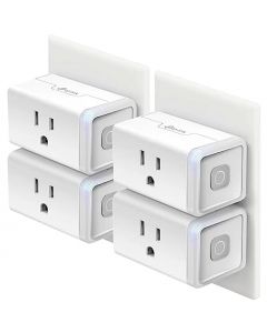 Kasa Smart WiFi Plug Lite by TP-Link - 12A, no requiere Hub, funciona con Alexa y Google (HS103P4)