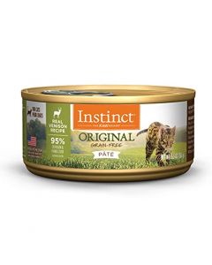 Nature's Variety Instinct Grain-Free Venison Formula Canned Cat Food, 5.5 oz. Cans (Case of 12)