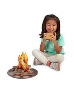 Melissa & Doug Let's Explore Campfire S'Mores Juego | Juegos de fogata para niños a Partir de 3 años