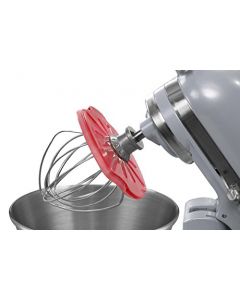 Whisk Wiper Pro Accesorio para batidora eléctrica de pie; bate sin regueros, el mejor accesorio para batidora eléctrica, compatible con la mayoría de batidoras KitchenAid , Rojo, For Tilt-Head Mixers