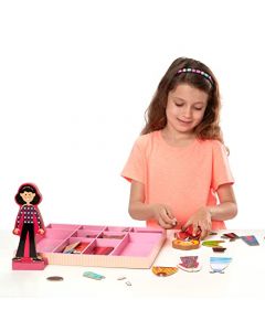 Melissa & Doug Juego de Muñecas Magnéticas de Vestir las Mejores Amigas Abby y Emma, Juguete de Madera, Juego de Imitación, Juego Creativo (2 Sets de Juego en uno, Más de 55 Piezas)