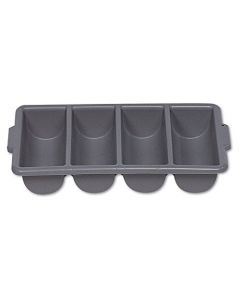 Rubbermaid Commercial FG336200GRAY - Cubertero con 4 compartimentos, color gris