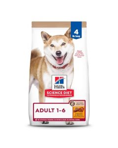 Hill's Science Diet Adult No Corn, Wheat or Soy Dry Dog Food, Chicken Recipe, 4 lb. Bag