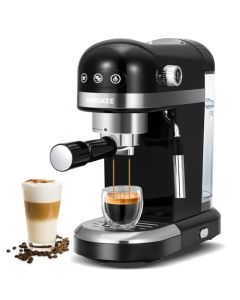 Máquina de Espresso y Cappuccino 20 Bares,Cafetera Espresso Electricas con Espumadora de Leche,Pantalla Táctil Compacta Máquina de Café para Capuchinos,Latte y Macchiato,1.4L Tanque de Agua,1350W