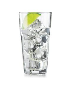 Borgonovo London - Juego De 6 Vasos De Vidrio De 480 Ml Cerveza Agua Vaso Transparente Cristal para Restaurantes, Fiestas, Té, Helado, Bebidas, Jugo, Cóctel, Limonada Set 6 piezas