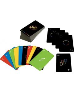 Mattel Games UNO Minimalista, Juego de Cartas para Jugar Entre Amigos, Juego Familiar, Juego de Mesa, 7+ Años