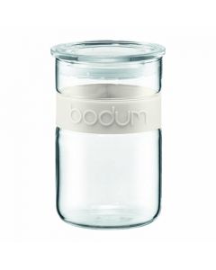 Bodum Presso - Tarro de vidrio (34 onzas), Blanco, 20 oz. / 591 ml, 1