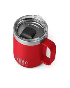 YETI Rambler Taza apilable de 10 onzas, aislada al vacío, acero inoxidable con tapa MagSlider, rojo rescate