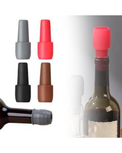 Tapón reutilizable para botellas de vino espumoso, Tapon para Vino Silicona, Corchos para botellas de vinoBottle Stoppers para Botellas de Espumoso, Cerveza y Licores (4 PCS)