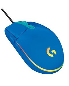 Logitech G203 LIGHTSYNC Mouse Gaming con Iluminación RGB Personalizable, 6 Botones Programables Seguimiento de hasta 8,000 DPI, Ultra-ligero - Azul