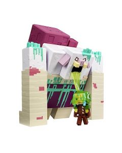 Mattel Minecraft Legends Figura de Acción El Devorador con Slime de 10" para niños de 6 años en adelante