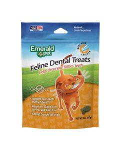 Emerald Pet, Premios Dentales para Gato Receta de Pollo, 85g