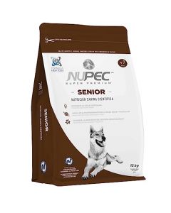 Nupec Comida para Perros, Senior, Sabor a Carne, 15 kg