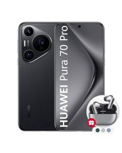 HUAWEI Pura 70 Pro Smartphone, 12+512GB, Instantánea ultrarrápida, Supermacro Ultriluminación, Cristal Kunlun Glass, SuperCharge de 100 W, Batería de 5050mAh, Negro + Regalo Freebuds Pro 3 (Color aleatorio)