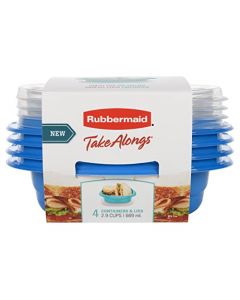 Rubbermaid 2115739 TakeAlongs Snack Food Storage OS 2.9 Cups 4PK