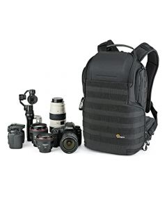 Lowepro ProTactic 350 AW II Modular Backpack with All Weather Cover, Camera Bag for Professional Use, Insert for Laptop Up to 13 Inch, Backpack for Professional Cameras and Drones, LP37176-GRL, Black