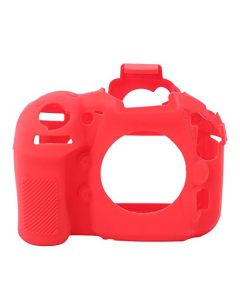 Oumij Estuche para Cámara, Funda Protectora de Silicona Suave para Cámara Digital Estuche Carcasa Accesorios para Cámaras Nikon D810(Rojo)