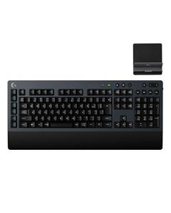 LOGICOOL Brand G613 Teclado mecánico inalámbrico para juegos con tecnología inalámbrica Lightspeed Bluetooth habilitado para múltiples anfitriones de una sola pieza