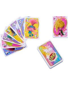 UNO Juego de Cartas Trolls 3 para niños de 7 años en adelante