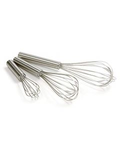 Norpro 3 Piece Stainless Steel Balloon Whisk Set