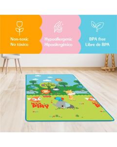 Fisher Price Multimat Baby Playmat Double Side - 180x120x0.5 cm PE - Let’s Play and Learn