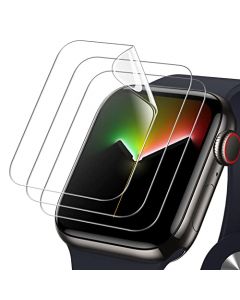 JETech Protector de Pantalla para Apple Watch Series 9/8/7 45 mm, Película de TPU Flexible, Anti-Arañazos HD Transparente, 3 Unidades