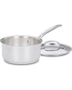 Cuisinart chef 's clásico de acero inoxidable, Olla para salsas, Plateado, 0.95 L, 1