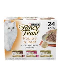 Purina Fancy Feast Classic Poultry & Beef Collection Cat Food - (24) 3 oz. Cans