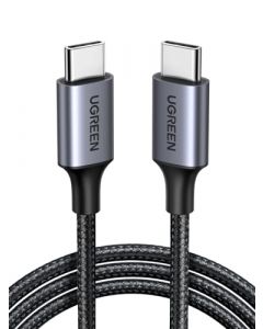 UGREEN Cable USB C a USB C 1M, 60W PD Carga Rapida 20V 3A, Cargador USB Tipo C a Tipo C Compatible con iPhone 15, Galaxy S24 S23 S22, Macbook Pro 2021/2020, MacBook Air, iPad Pro 2021, Google Pixel 6