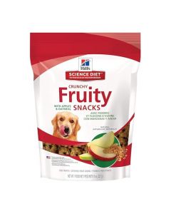 Hill's Science Diet Snacks Frutales para Alimento para Perro, Manzanas y Avena + Jerky Snacks para Alimento para Perro, Tiras pequeñas, Pollo