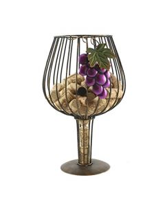 Big Wine Glass Cork Holder for Wine Lovers By Thirteen Chefs