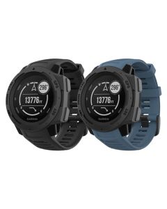 MoKo - Correa de reloj compatible con Garmin Instinct Esports/Solar/Tactical/Tide Militar, Correa de repuesto ajustable de silicona suave para Garmin Instinct 2 Sports GPS Smart Watch