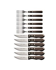 TRAMONTINA Porterhouse Steak Knife and Fork Set 12-Piece, 80000/553DS