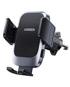 UGREEN Soporte Celular Automóvil, Base Porta Móvil Auto Giratorio 360° con Gancho Metálico y Botón de Liberación, Uso con Una Sola Mano para iPhone 15 14 13 12 Pro MAX, Galaxy S24 S23 S22 Ultra, Redmi