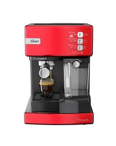 Oster® Cafetera Automática de Espresso Roja PrimaLatte BVSTEM6603R