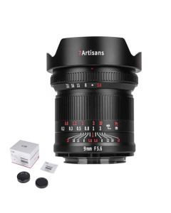 7artisans 9mm F5.6 cámara Lente de para Montaje Sony E, Lentes de cámara Full Frame 132° Ultra Gran Angular Prime sin Espejo para Sony A7 Series A7R A75 A7SII A9 A7C A1, etc