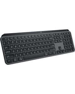 Logitech MX Keys S Teclado inalámbrico, perfil bajo, escritura silenciosa, retroiluminación, Bluetooth, USB C recargable para PC con Windows, Linux, cromado, Mac, grafito (reacondicionado)